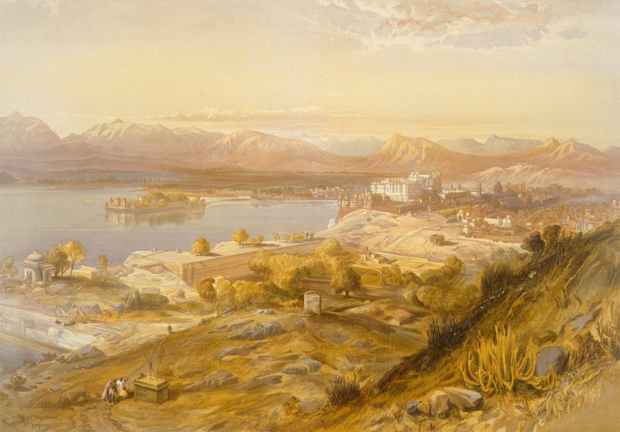 Oodypure, z ‚Indie starověké a moderní‘, 1867 od William Crimea Simpson