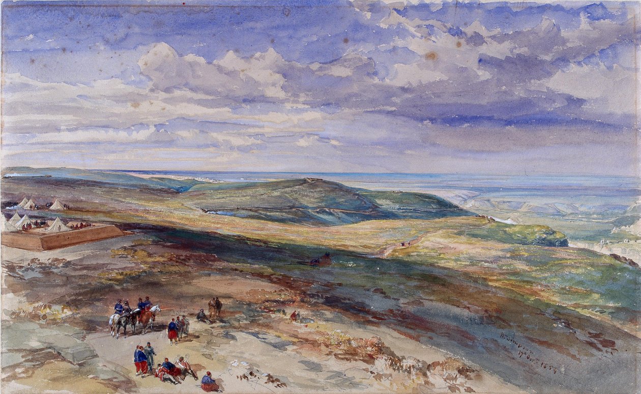 The Field of Inkerman, 17. října 1854 od William Crimea Simpson