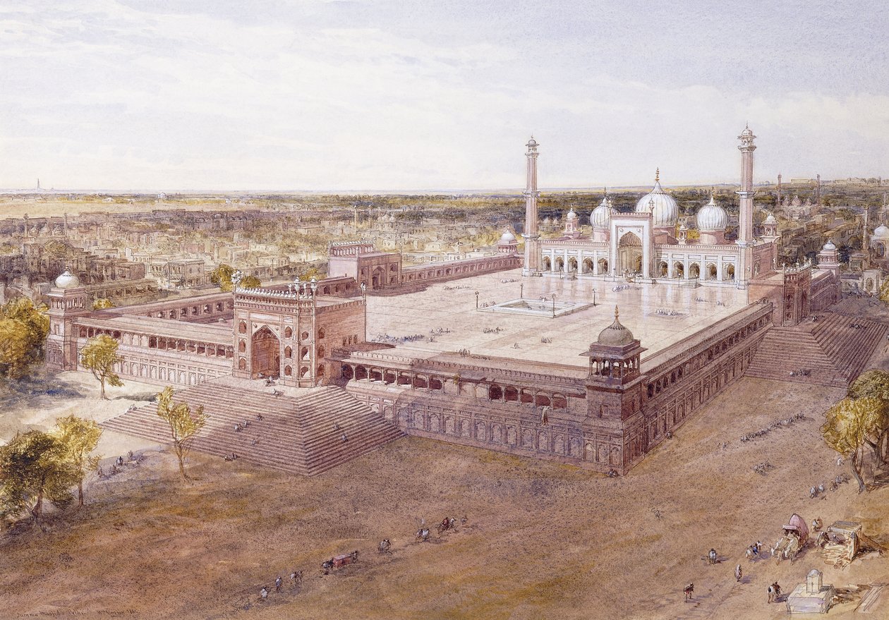 Jami Masjid, Dillí, 1864 od William Crimea Simpson