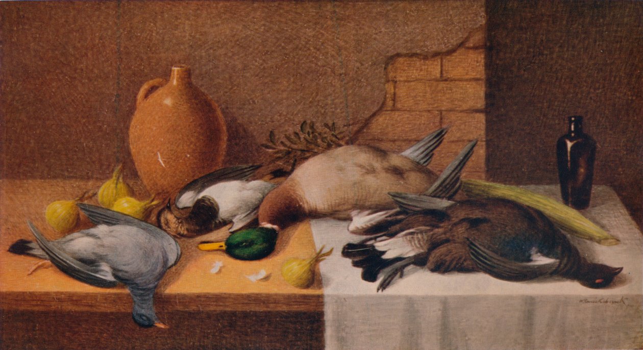 Still Life Game Birds, c1895 od William Cruikshank