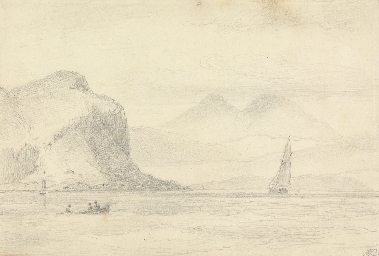 Od jezera Loch Creran, průsmyku Jura od William Daniell