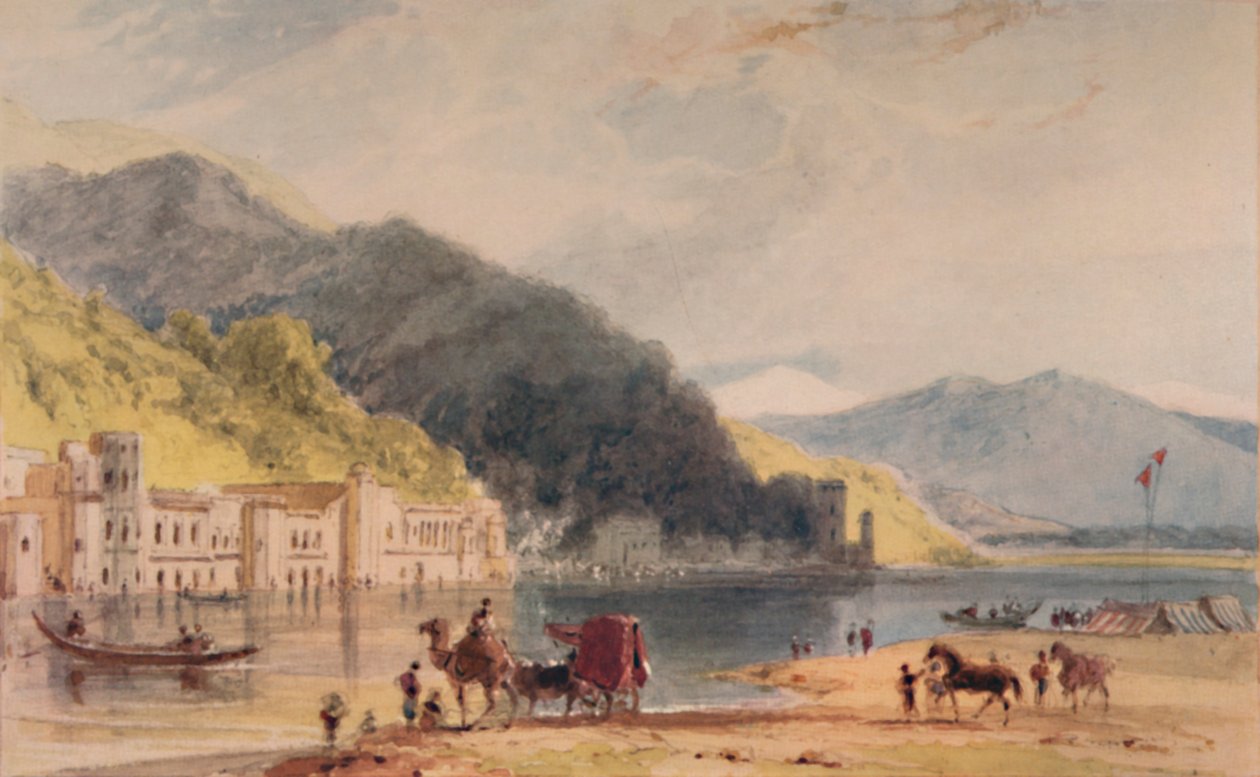Hurduwar - kde Ganga vstupuje do plání Hindoostánu, c1786-1791, 1935 od William Daniell