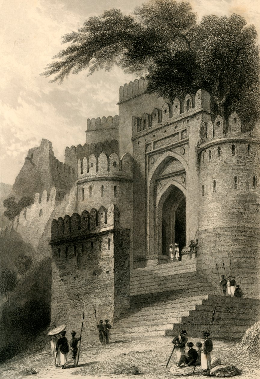 Brána Kulnhuttea, Rotas Gur, 1835. od William Daniell
