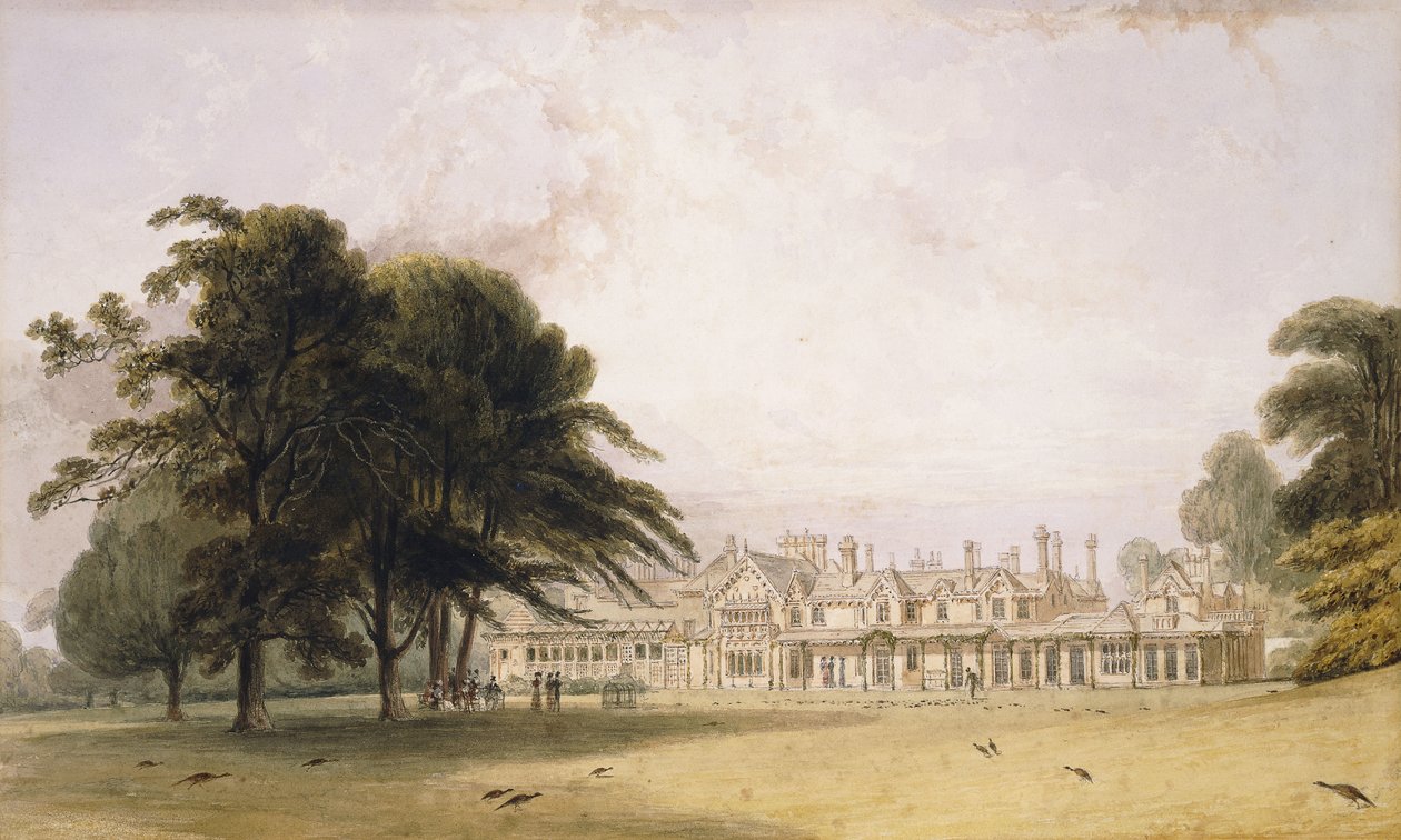 Královská lóže, Windsorský park, od William Daniell