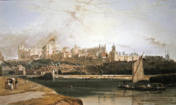 Hrad Windsor (akvarel na papíře) od William Daniell