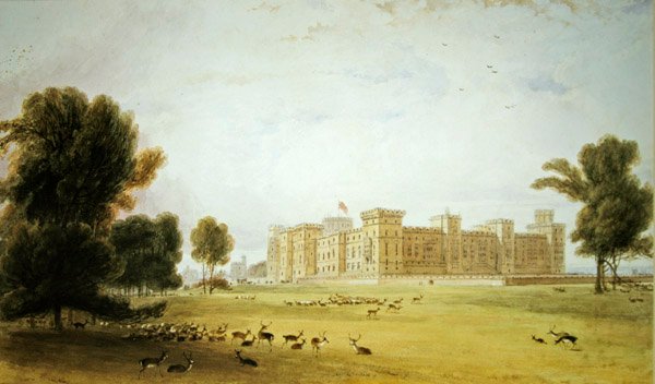 Hrad Windsor (akvarel na papíře) od William Daniell