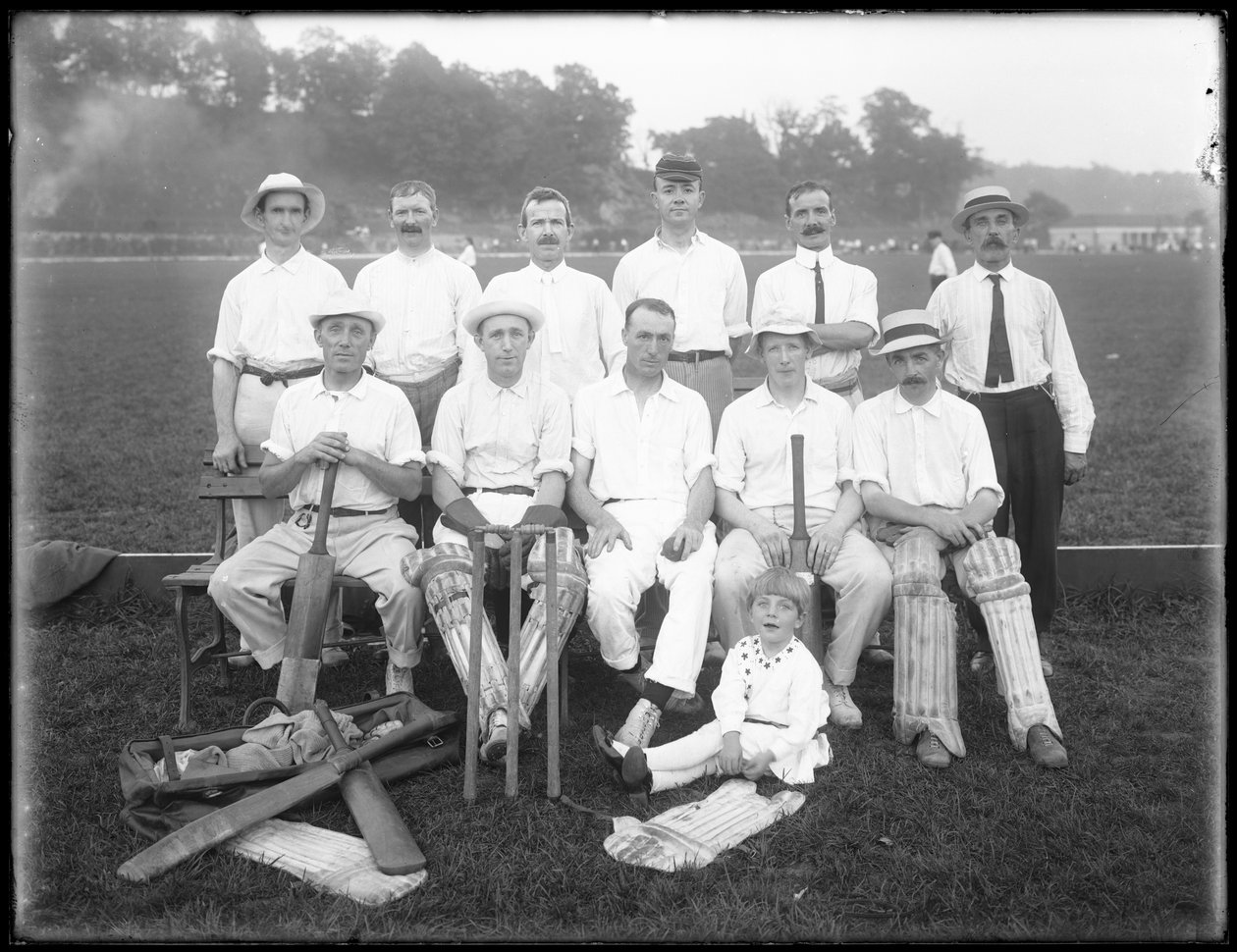 Skupinový portrét kriketového klubu Holdsport, c.1911-12 od William Davis Hassler