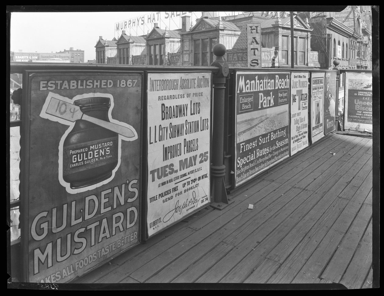 Myrtle Avenue Elevated Plakát, 25. května 1920 od William Davis Hassler
