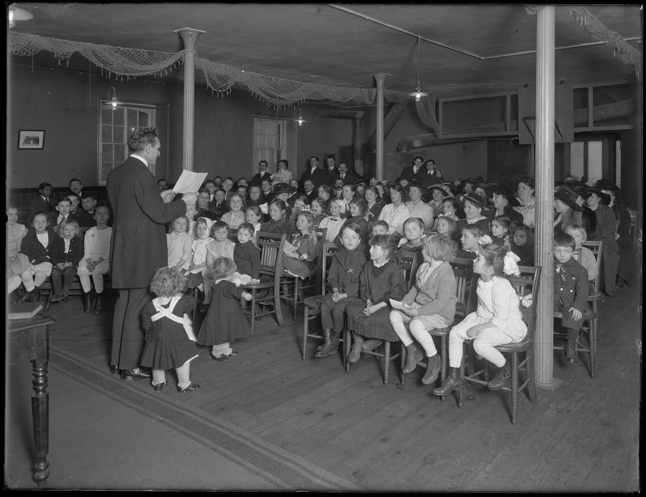 Třída nedělní školy v baptistickém kostele na 235 E. 83rd Street, New York City, 27. února 1916 od William Davis Hassler