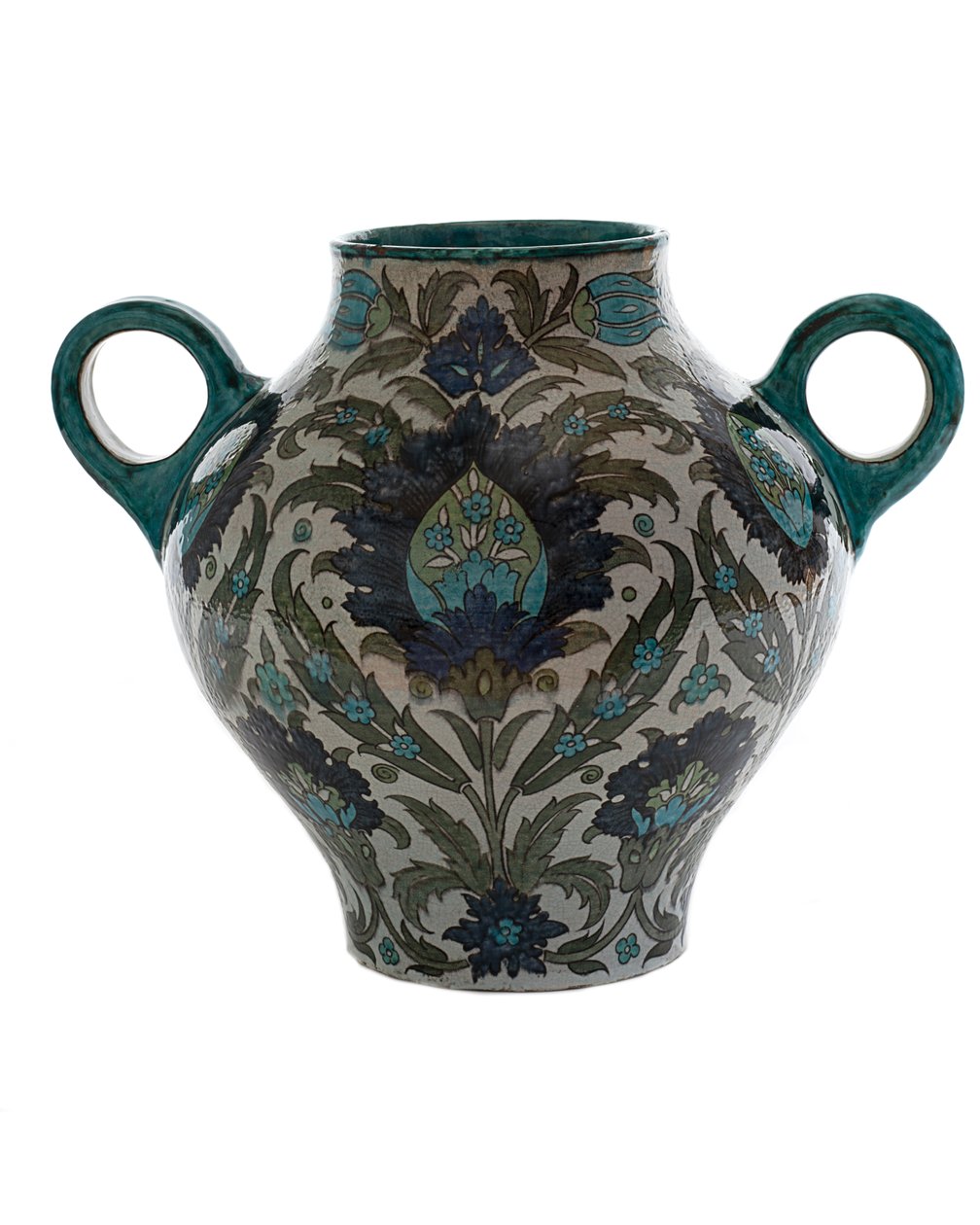 Perská váza s dvojitým uchem, 1888-1907 od William de Morgan