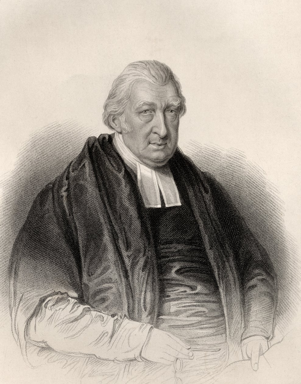 Reverend Rowland Hill, vyrytý S. Freemanem, z 