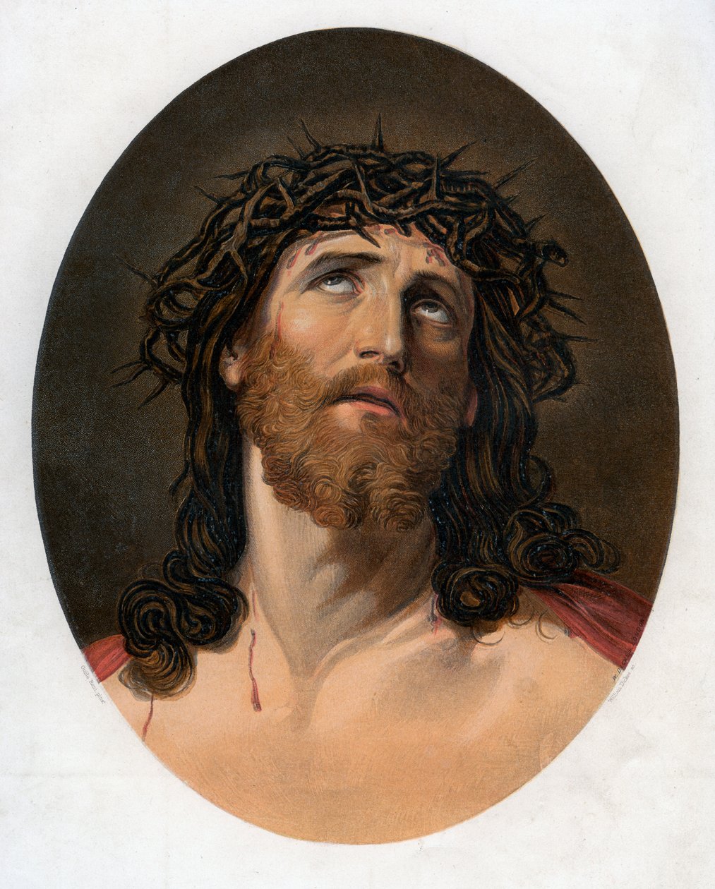 Kristus korunovaný trním, 19. století. od William Dickes