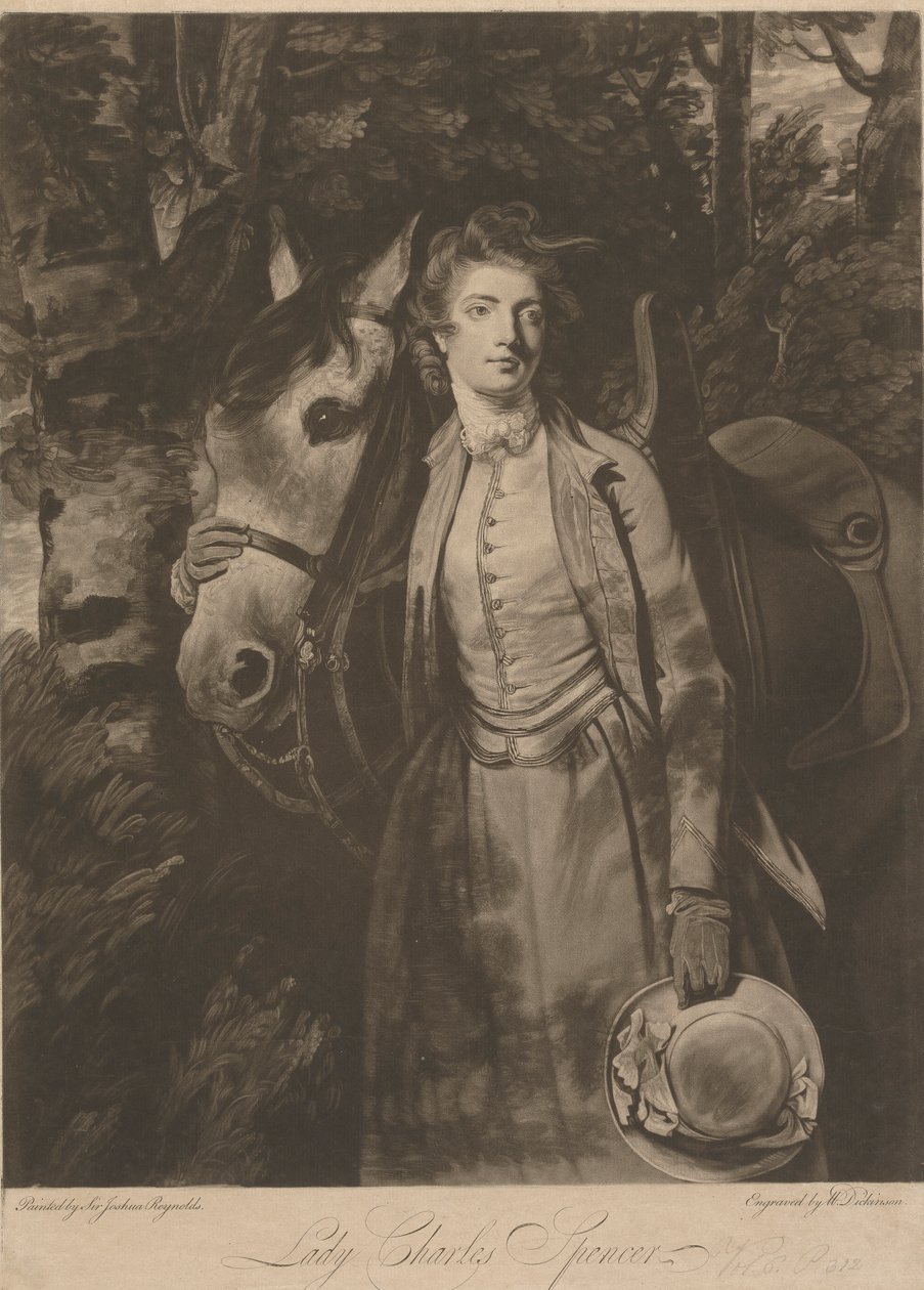 Lady Charles Spencer od William Dickinson