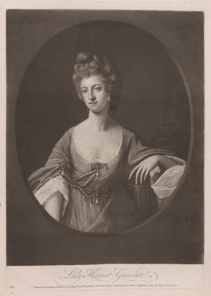 Lady Harriot Grosvenor od William Dickinson