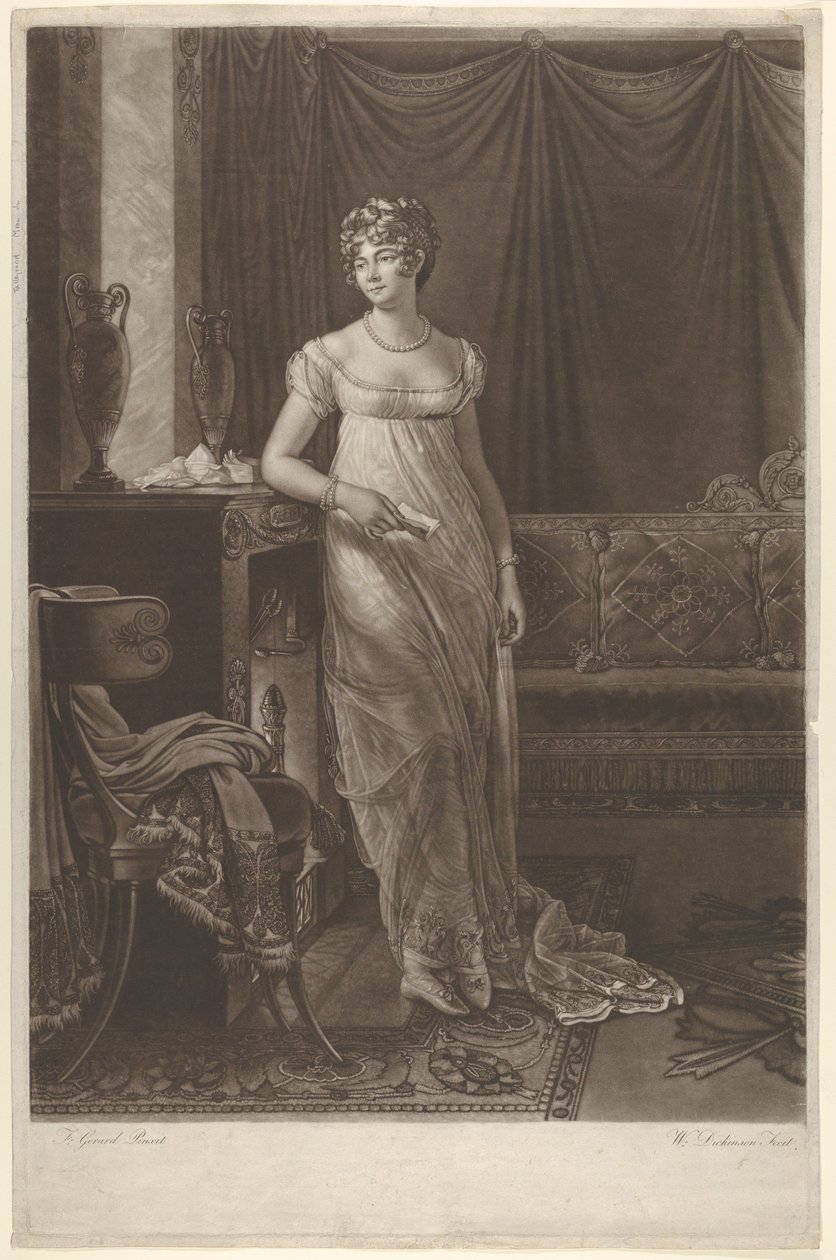 Madame Talleyrand, ca. 1808. od William Dickinson