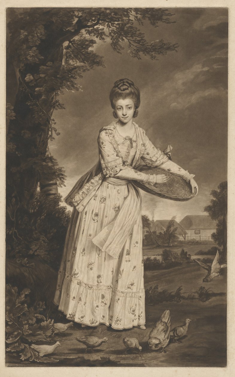 paní Pelhamová od William Dickinson after Sir Joshua Reynolds