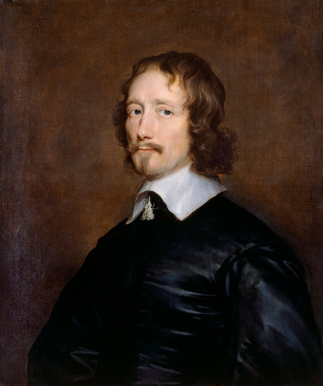 Portrét Johna Hampdena, anglického politika a poslance, polovina 17. století od William Dobson