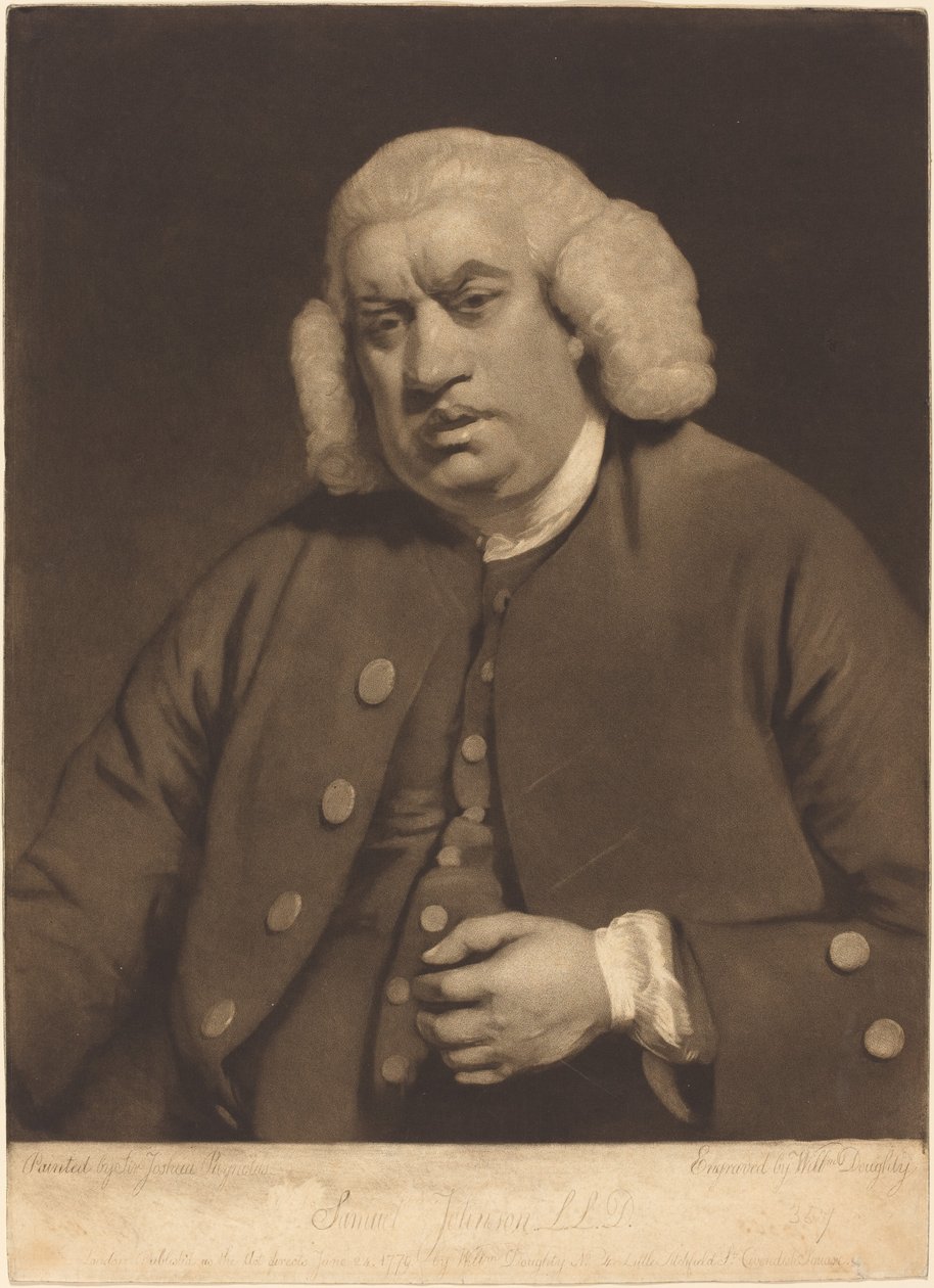 Samuel Johnson od William Doughty after Sir Joshua Reynolds