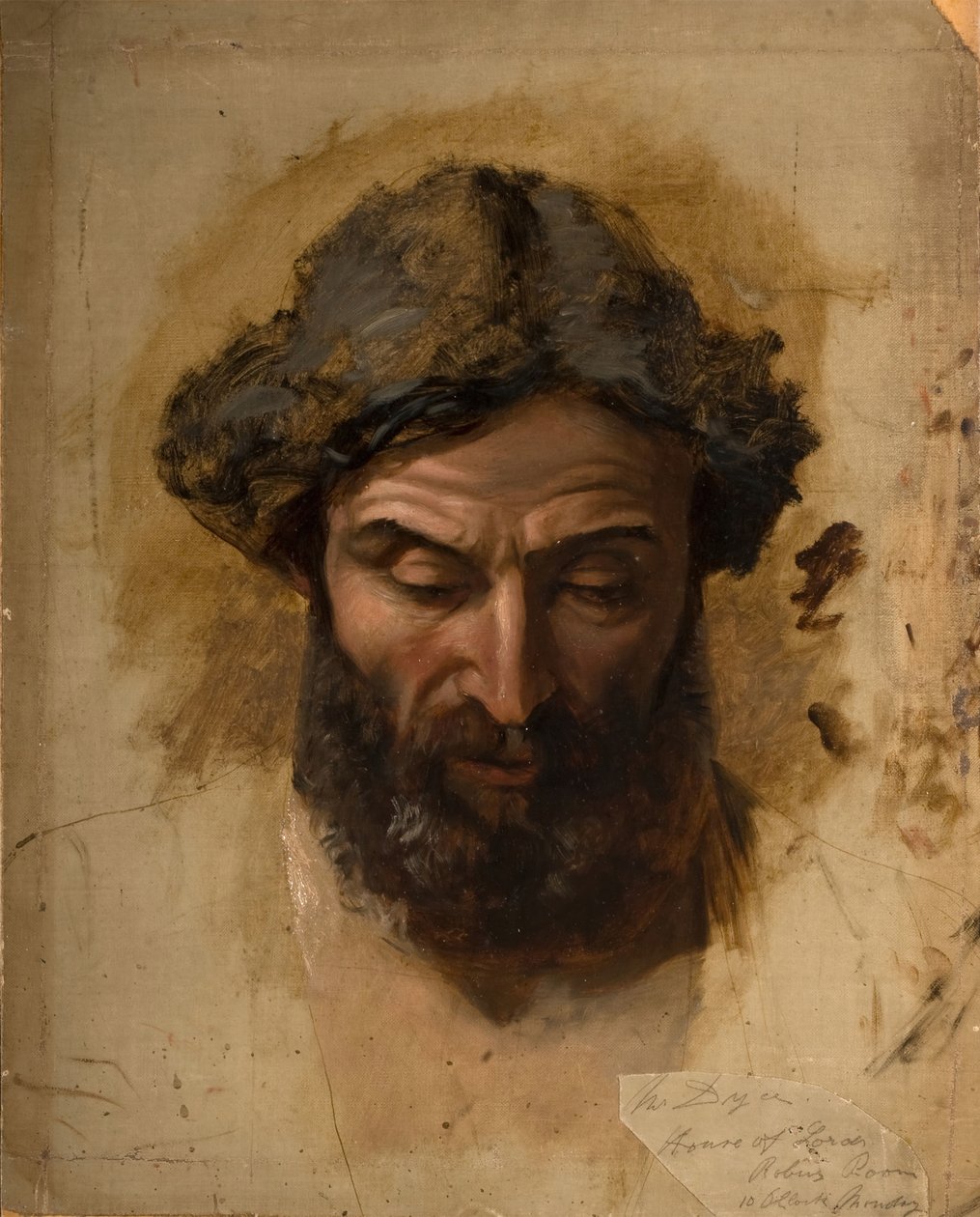 Velkorysost: Král Artuš, Unhorsed, je ušetřen svým protivníkem..., 1850-1855. od William Dyce