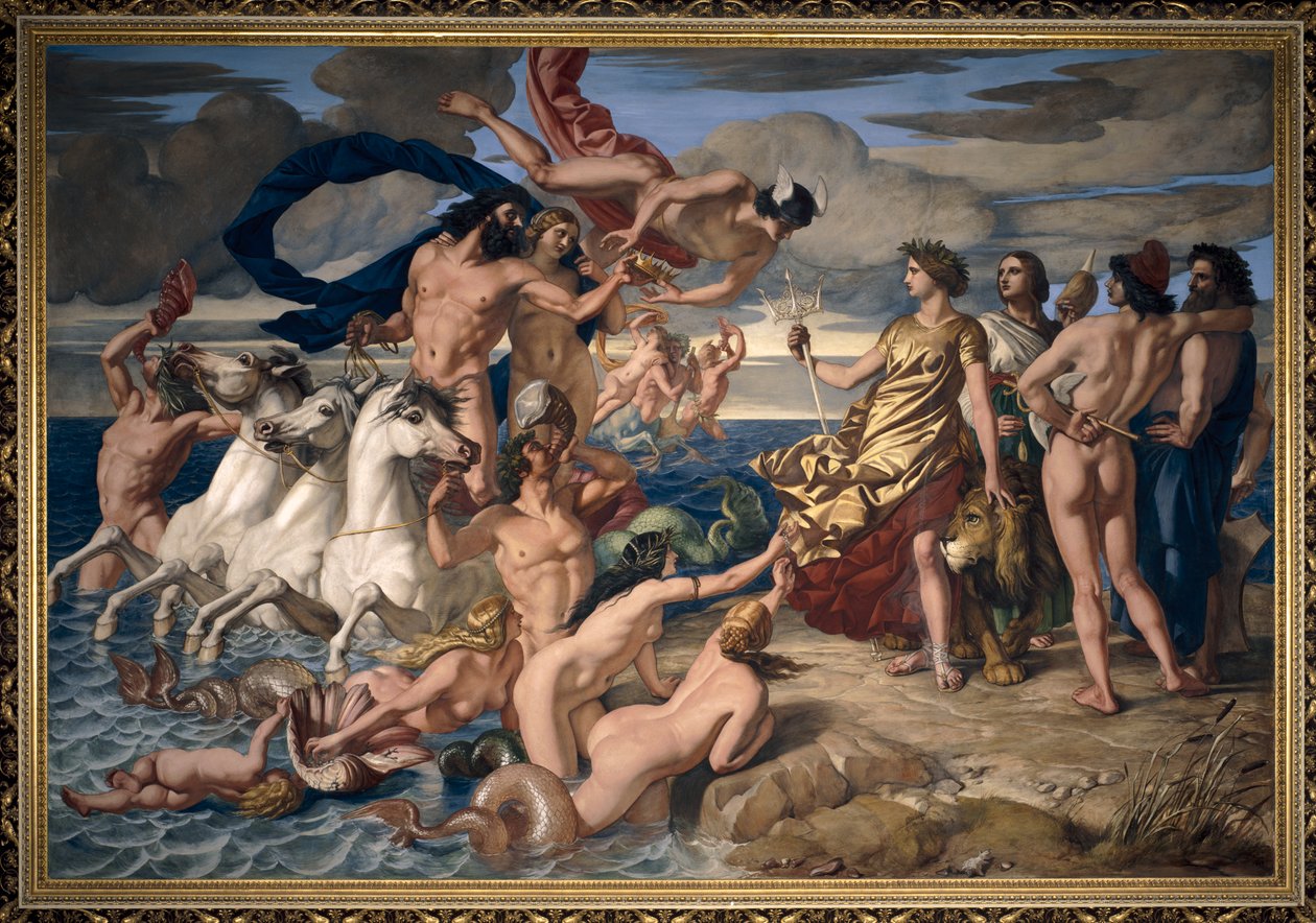 Neptunus luovuttaa Empire of the Seasin Britannialle od William Dyce