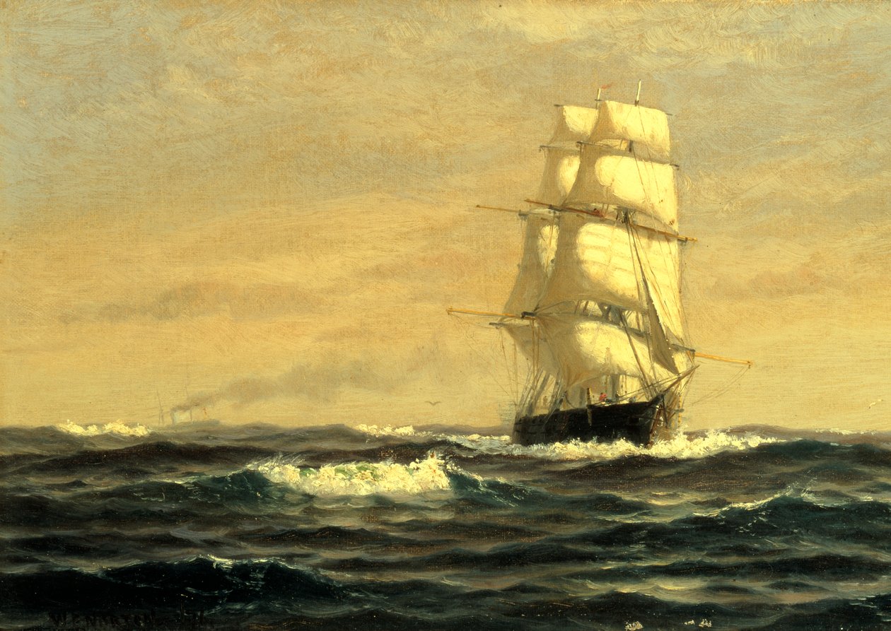 Plachetnice – u pobřeží Maine, 1876. od William E. Norton