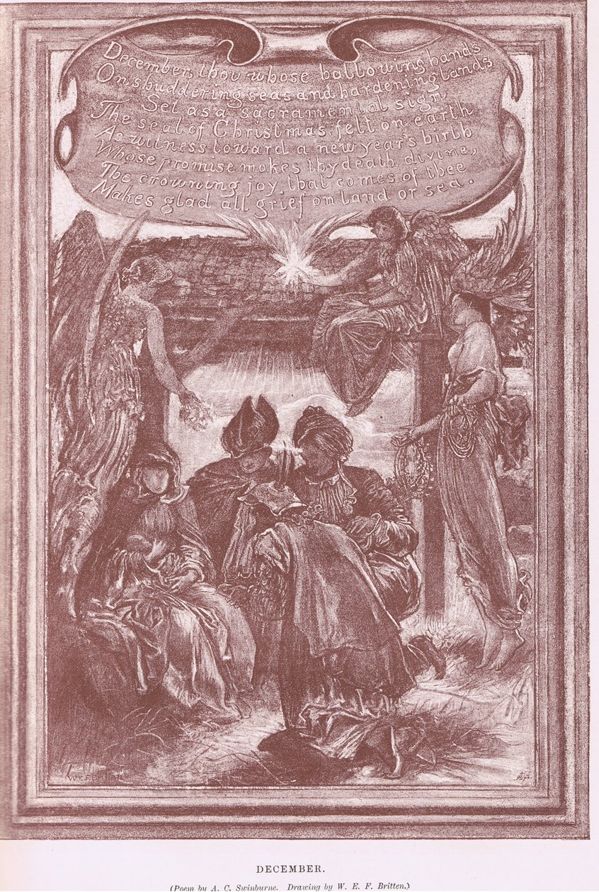 prosince, z The Magazine of Art 1893, Cassell and Company od William Edward Frank Britten