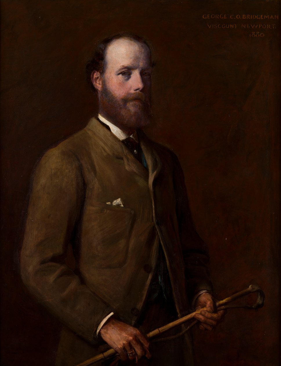 Portrét George, vikomta Newport-později 4. hrabě z Bradfordu (1845-1915), kolem roku 1880 (olej na plátně) od William Edward Miller