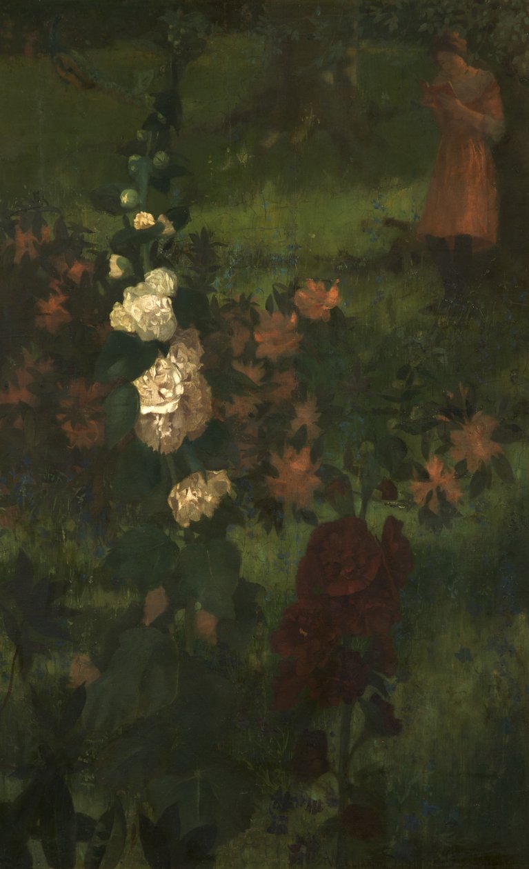 Hollyhocks (A Fairy Tale) 1890 od William Edward Stott