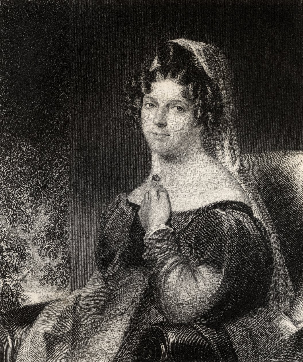 Felicia Dorothea Hemans, rytina W. Holla, z 