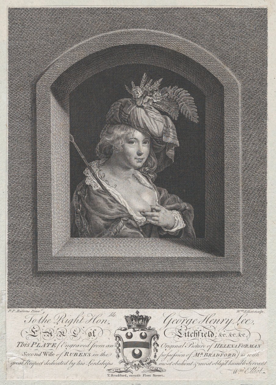 Portrét Susanny Lunden, sestry Heleny Fourmentové, 1763-66. od William Elliot