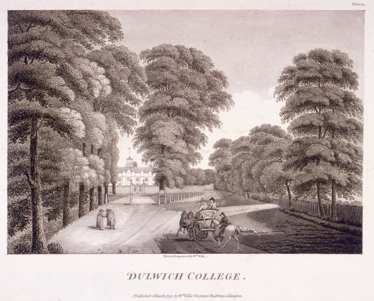 Dulwich College, Camberwell, Londýn, 1792 od William Ellis