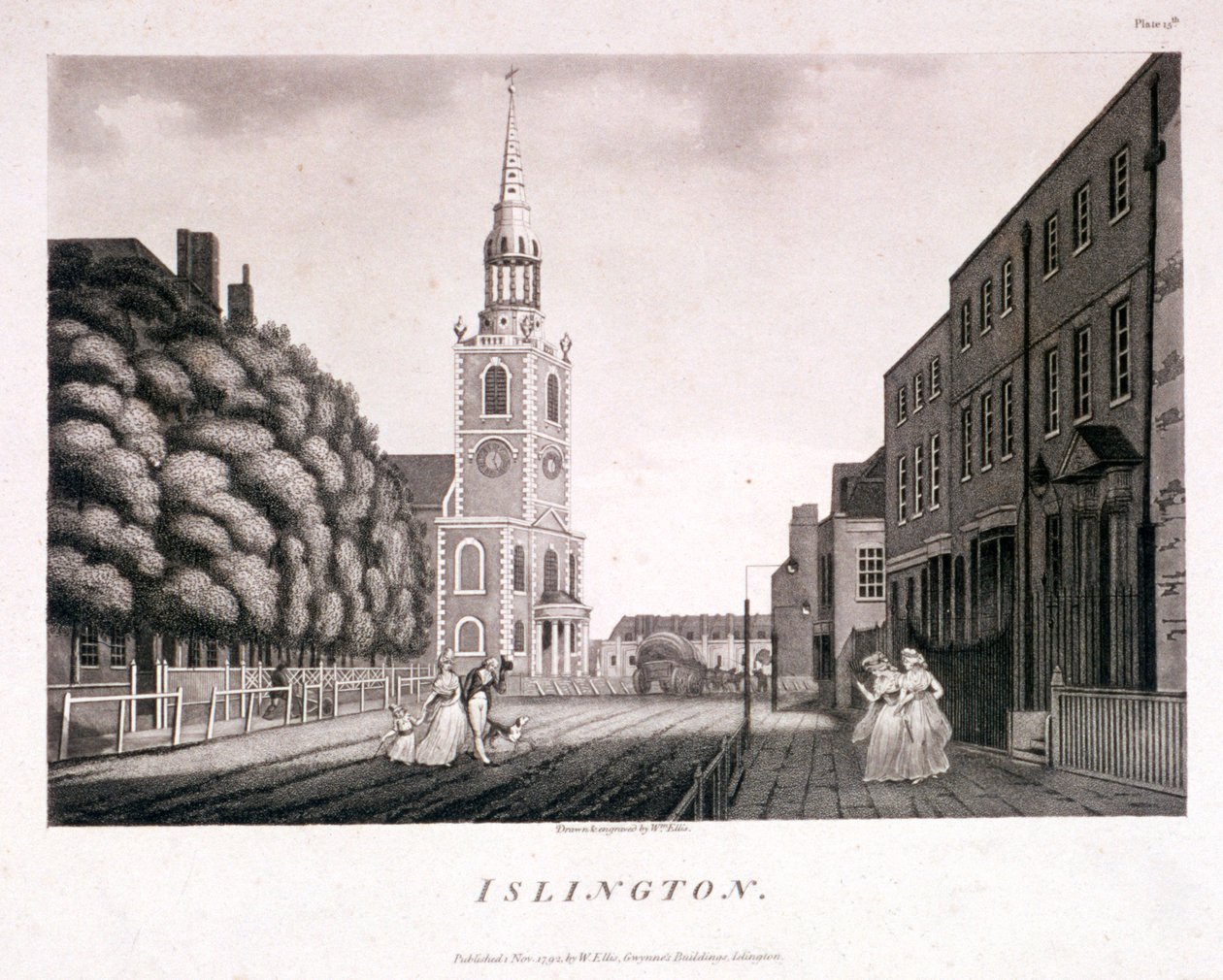 St Mary, Islington, Londýn, 1792 od William Ellis