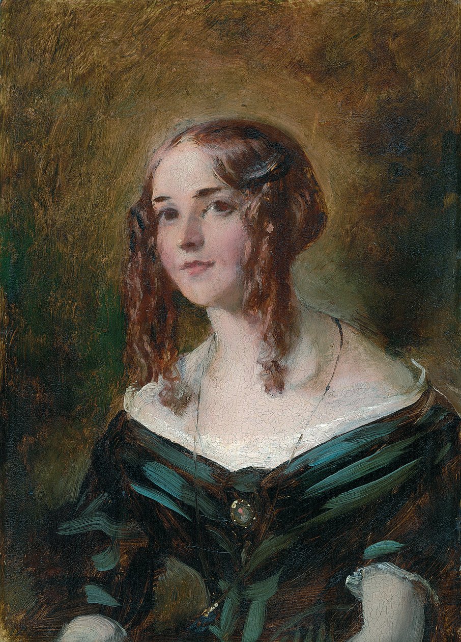 Dívka v zelených šatech od William Etty