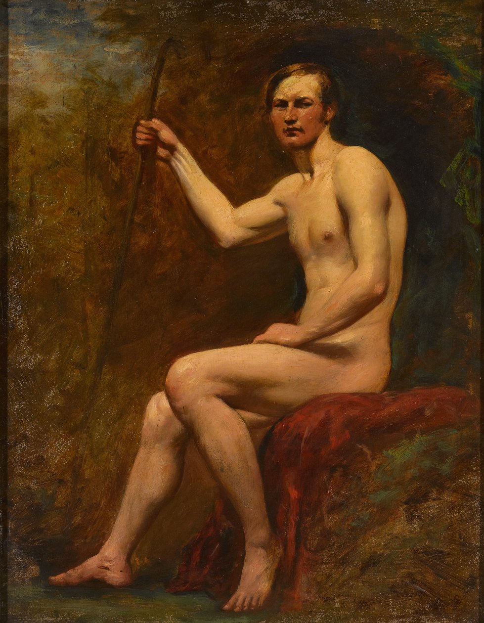 Guardsman Higgins, cca 1830 (olej na palubě) od William Etty