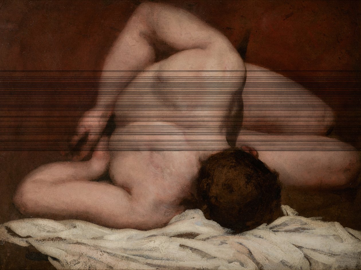 Mužský akt (olej na plátně) od William Etty