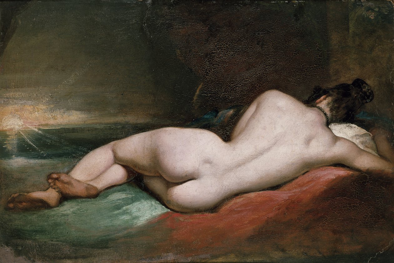 Nahá modelka ležící od William Etty