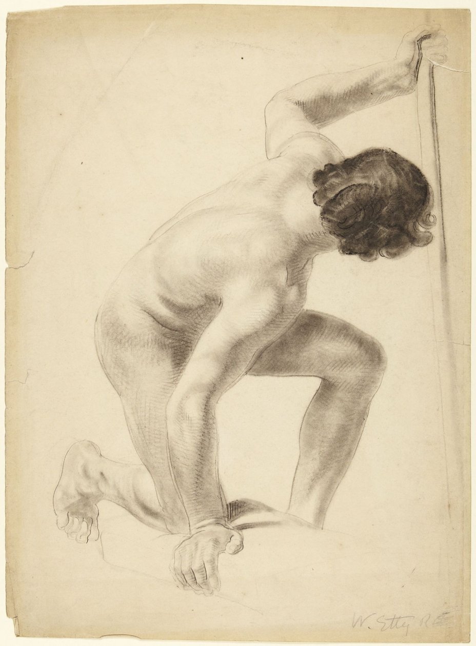 Studie mužské postavy od William Etty
