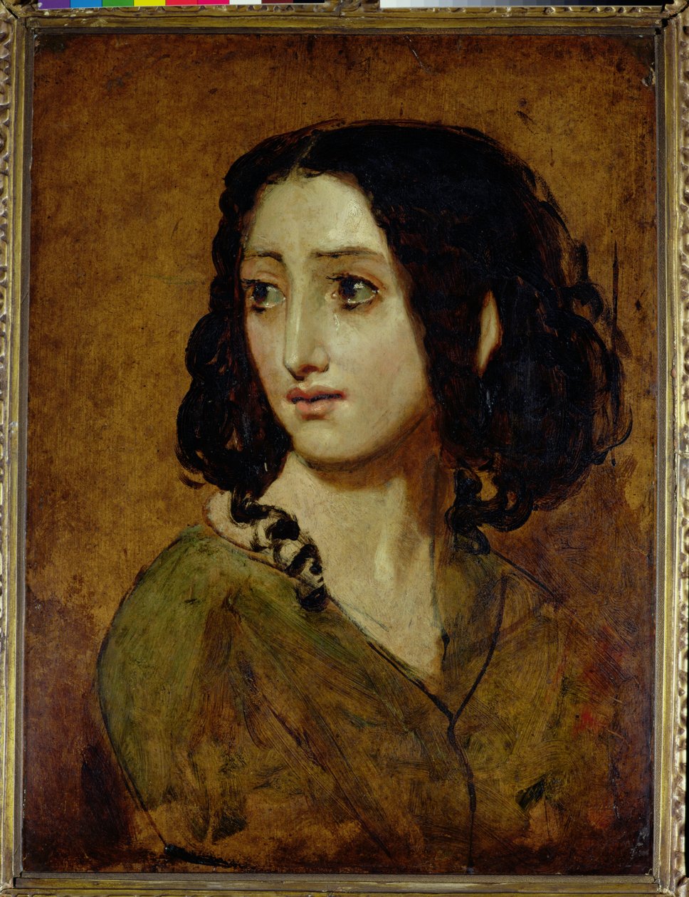 Studie slečny Ráchel (olej na žíhané desce) od William Etty