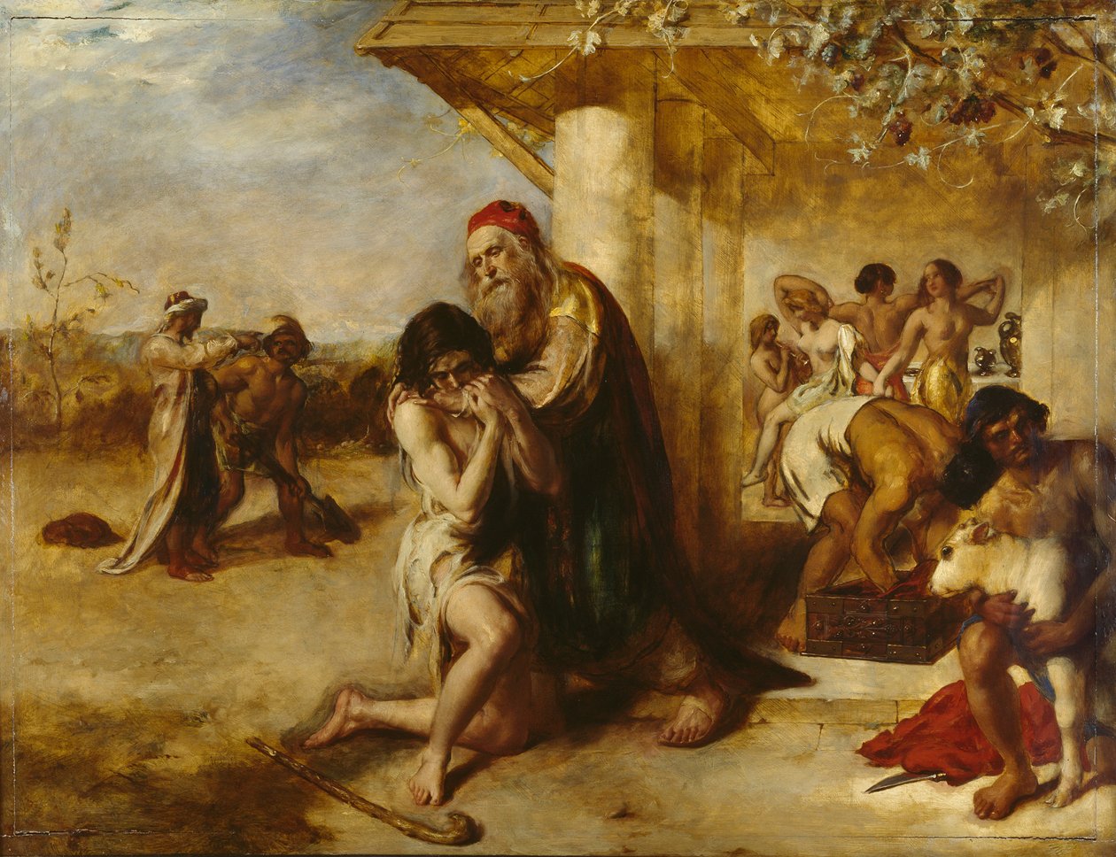 Návrat kajícího marnotratníka k otci, před rokem 1841 od William Etty