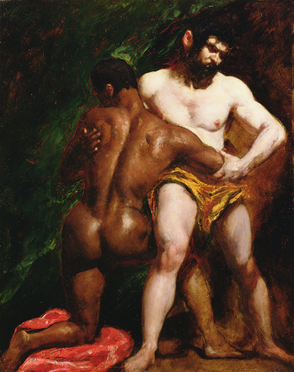 Zápasníci od William Etty
