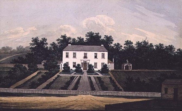 Government House, Parramatta, New South Wales, 1805 (wc) od William Evans