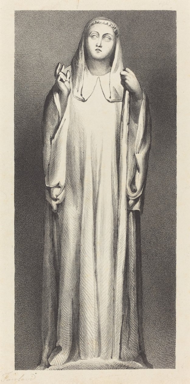 Postava z Peterboroughské katedrály od William Fairland after John Flaxman