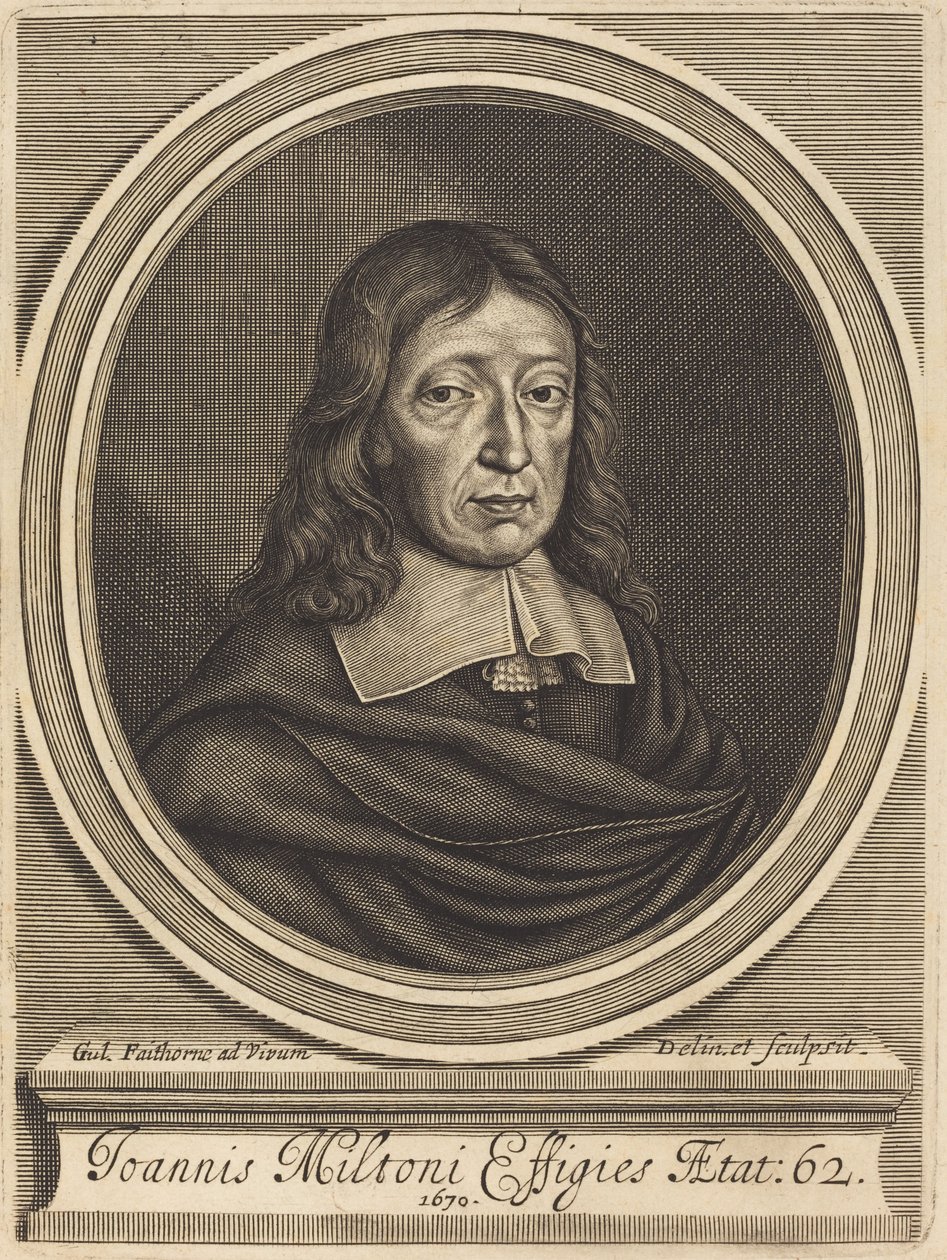 John Milton od William Faithorne