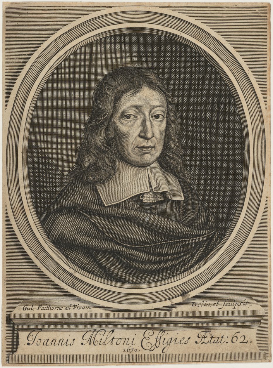 John Milton od William Faithorne