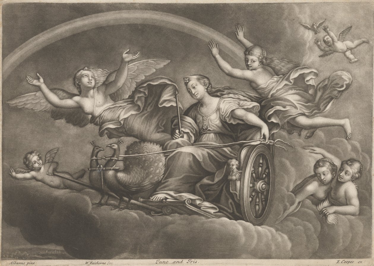 Juno a Iris od William Faithorne