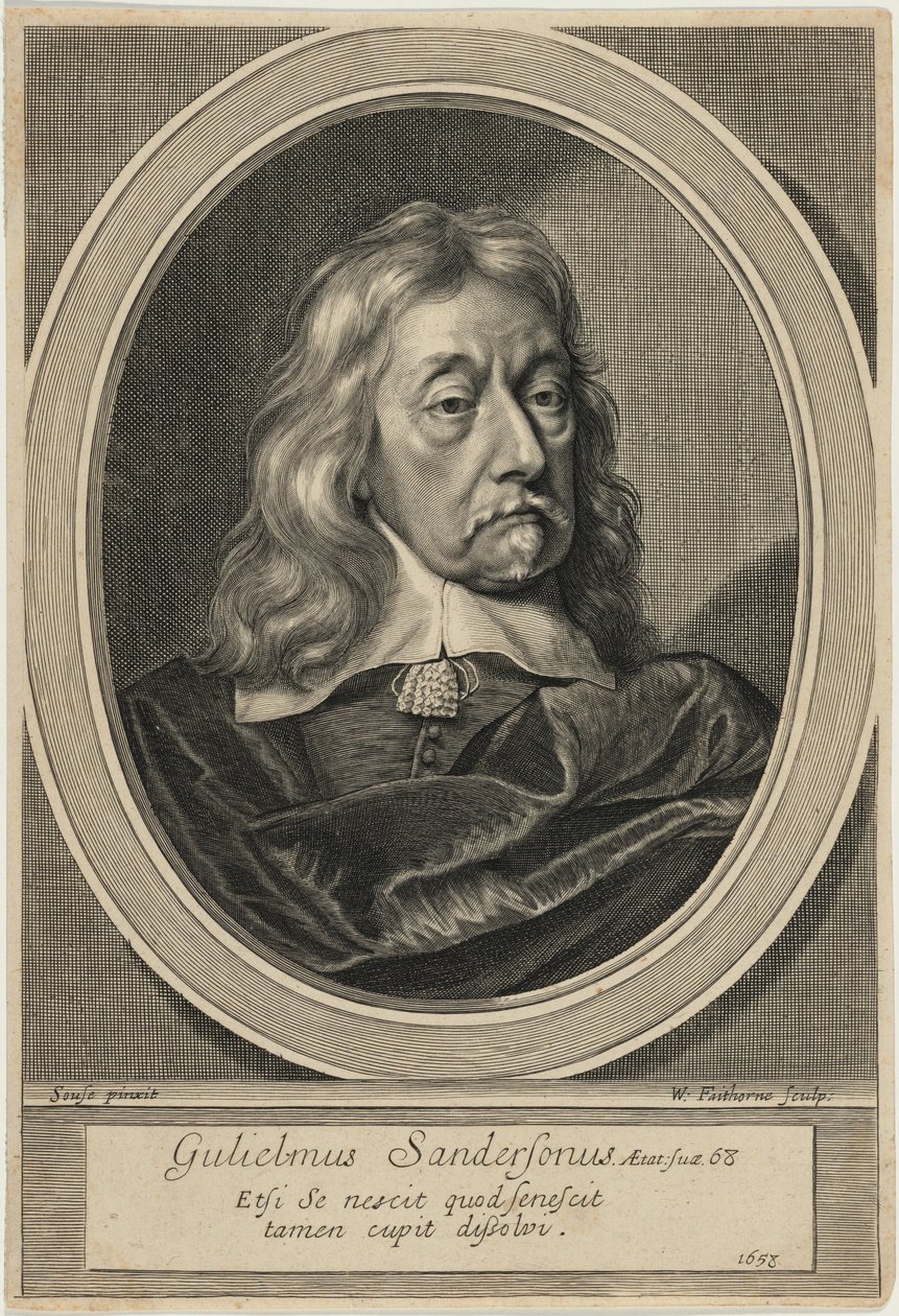 Sir William Sanderson od William Faithorne