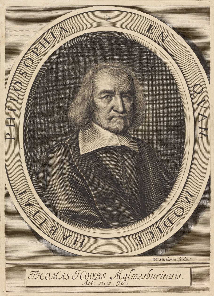 Thomas Hoobs (Thomas Hobbes) od William Faithorne