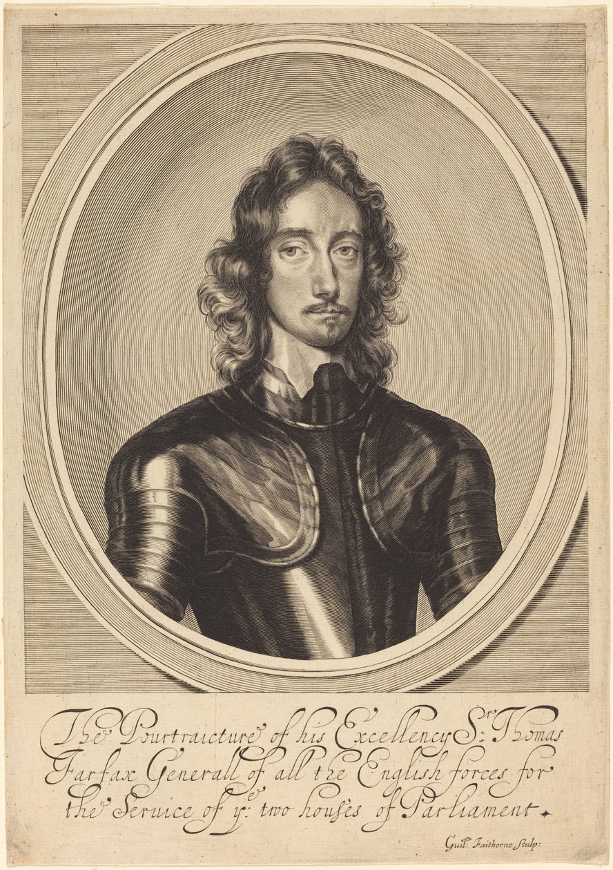 Lord Thomas Fairfax od William Faithorne after Robert Walker