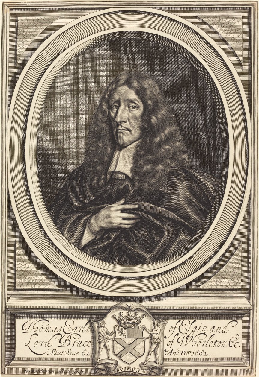 Thomas Bruce, hrabě z Elginu od William Faithorne after Sir Anthony van Dyck