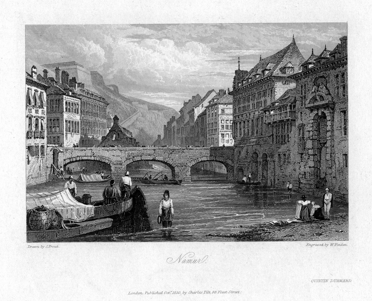 Namur, Belgie, 1830 od William Finden